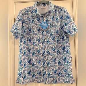 Columbia PFG Super Slack Tide short sleeve camp shirt sz Med